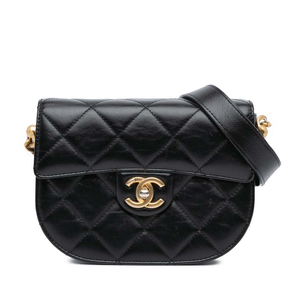 Chanel Moon Flap Messenger Bag Quilted #327370C37B